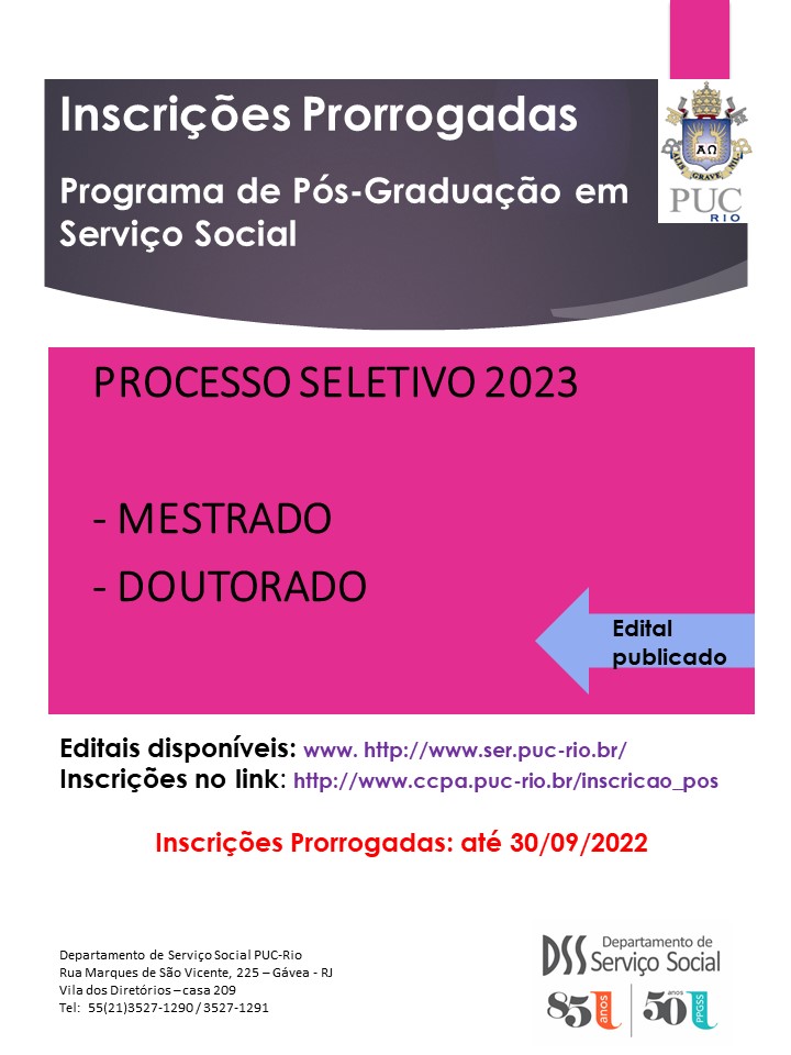 Cartaz Inscricoes Prorrogadas