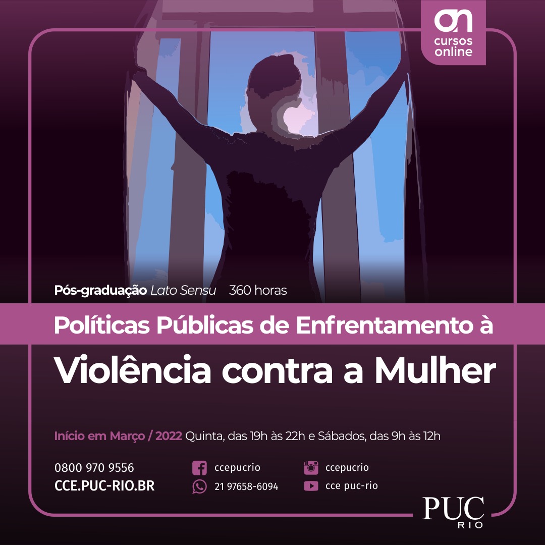 Curso de Especialização: Políticas Públicas de Enfrentamento à Violência contra a Mulher"